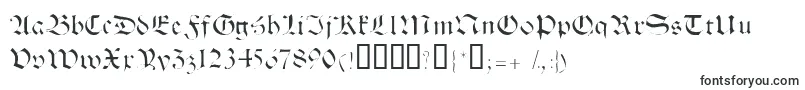 Halbrookessk-fontti – monogrammifontit