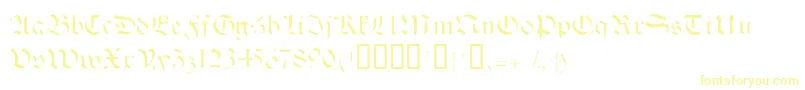 Halbrookessk-Schriftart – Gelbe Schriften