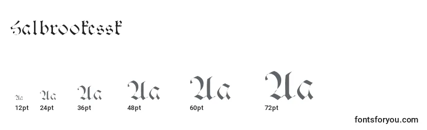 Halbrookessk Font Sizes