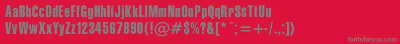 More about Gymnasiac Font Gymnasiac Font – Gray Fonts on Red Background