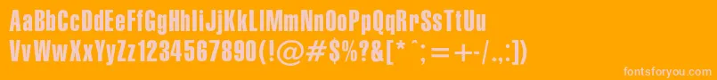 More about Gymnasiac Font Gymnasiac Font – Pink Fonts on Orange Background