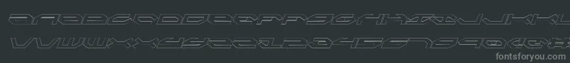 TaskforceOutlineItalicフォントについての詳細 フォントTaskforceOutlineItalic – 黒い背景に灰色の文字