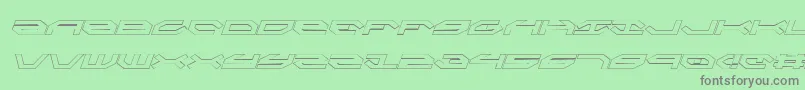 TaskforceOutlineItalic Font – Gray Fonts on Green Background