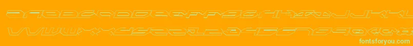 Weitere Informationen zur TaskforceOutlineItalic-Schriftart TaskforceOutlineItalic-Schriftart – Grüne Schriften auf orangefarbenem Hintergrund