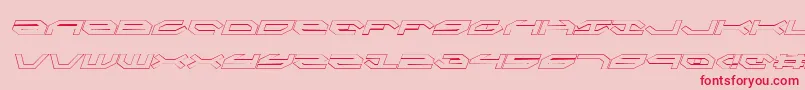 Police TaskforceOutlineItalic – polices rouges sur fond rose