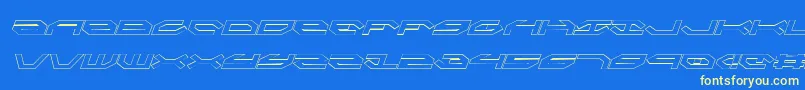 fuente TaskforceOutlineItalic – Fuentes Amarillas Sobre Fondo Azul