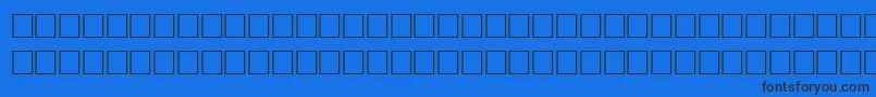 AbelardRegular Font – Black Fonts on Blue Background