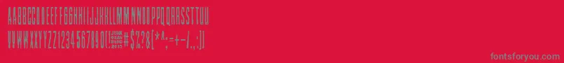 Nollanaama Font – Gray Fonts on Red Background