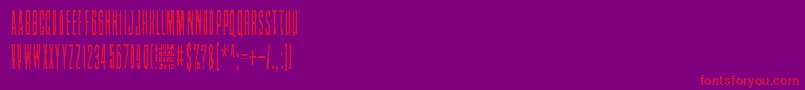 Nollanaama Font – Red Fonts on Purple Background