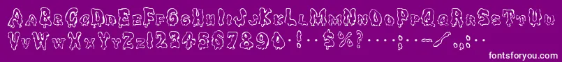 GeSpooks Font – White Fonts on Purple Background