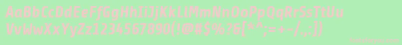 Lisätietoja ShareBolditalic-fontista ShareBolditalic-fontti – vaaleanpunaiset fontit vihreällä taustalla