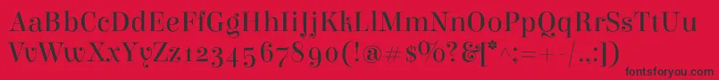 フォントElsieRegular – 赤い背景に黒い文字