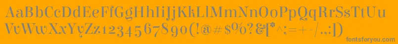 ElsieRegular Font – Gray Fonts on Orange Background