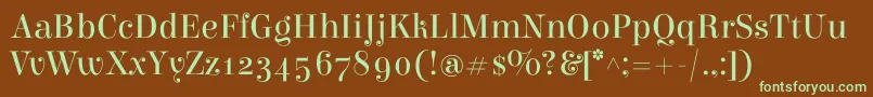 ElsieRegular Font – Green Fonts on Brown Background