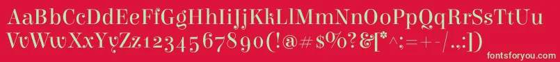 ElsieRegular Font – Green Fonts on Red Background