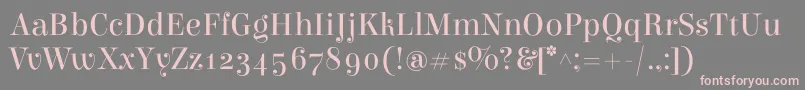 ElsieRegular Font – Pink Fonts on Gray Background