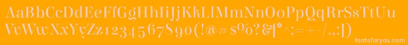 ElsieRegular Font – Pink Fonts on Orange Background