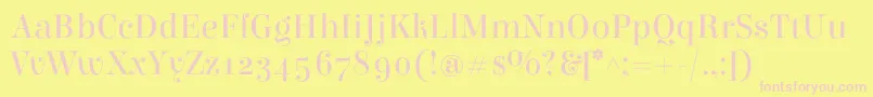 ElsieRegular Font – Pink Fonts on Yellow Background