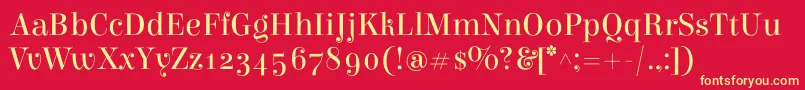 ElsieRegular Font – Yellow Fonts on Red Background