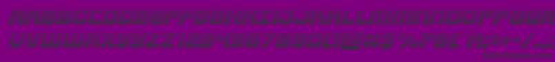 Supersubmarinegradital Font – Black Fonts on Purple Background