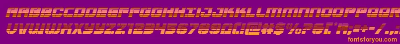 Supersubmarinegradital Font – Orange Fonts on Purple Background