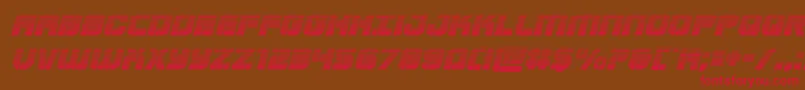 Supersubmarinegradital Font – Red Fonts on Brown Background