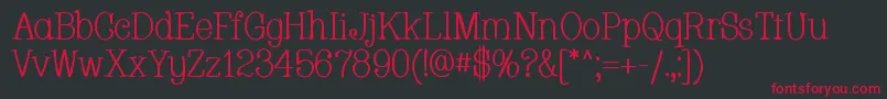 Whackad Font – Red Fonts on Black Background