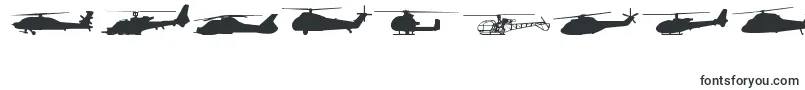 Czcionka Hellocopters2 – czcionki dla cyfr i liczb