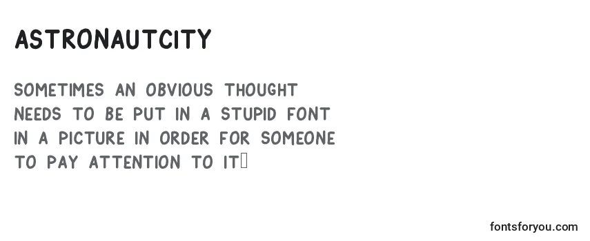 Review of the AstronautCity Font
