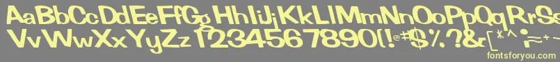 FertilemindplusRegularTtcon Font – Yellow Fonts on Gray Background