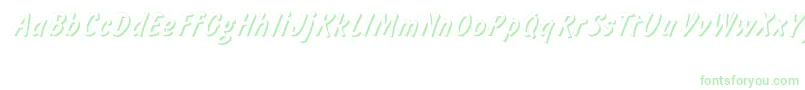 Informshadowctt-Schriftart – Grüne Schriften