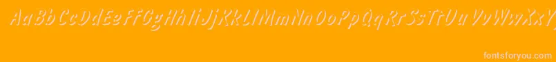 More about Informshadowctt Font Informshadowctt Font – Pink Fonts on Orange Background