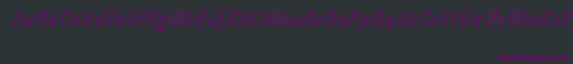Informshadowctt Font – Purple Fonts on Black Background