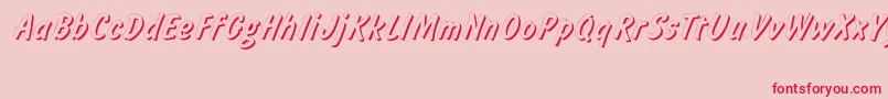Informshadowctt Font – Red Fonts on Pink Background