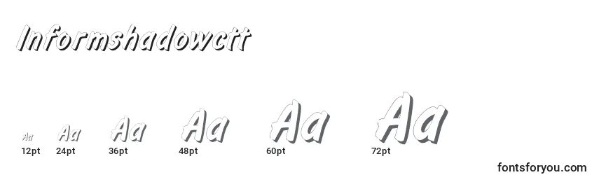 Informshadowctt Font Sizes