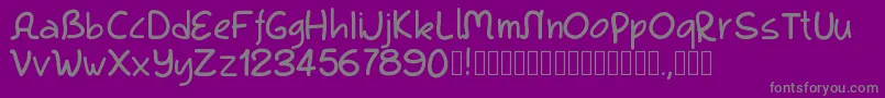 Weitere Informationen zur Pwkool-Schriftart Pwkool-Schriftart – Graue Schriften auf violettem Hintergrund