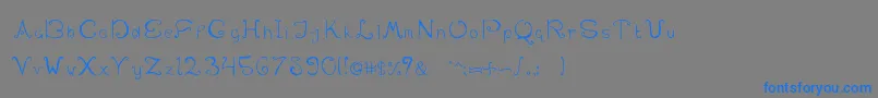 Weitere Informationen zur SwirlinthewonderlandRegular-Schriftart SwirlinthewonderlandRegular-Schriftart – Blaue Schriften auf grauem Hintergrund