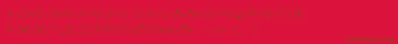 SwirlinthewonderlandRegular Font – Brown Fonts on Red Background