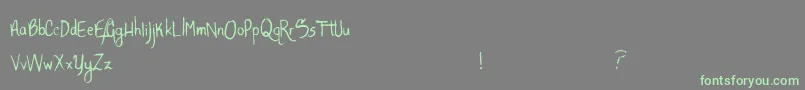 AlligatorSky Font – Green Fonts on Gray Background