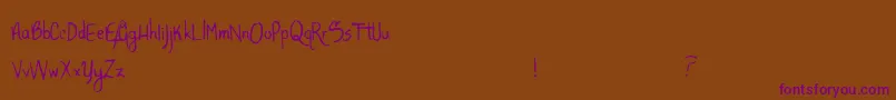 AlligatorSky Font – Purple Fonts on Brown Background