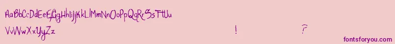 AlligatorSky Font – Purple Fonts on Pink Background
