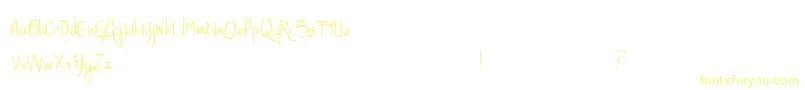 AlligatorSky-Schriftart – Gelbe Schriften