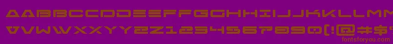 Freeagentboldexpand Font – Brown Fonts on Purple Background