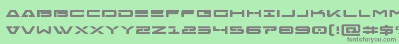 Freeagentboldexpand Font – Gray Fonts on Green Background