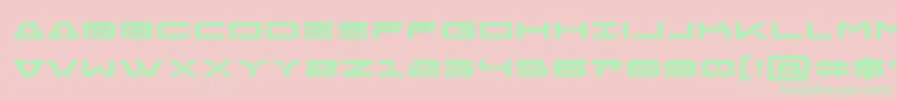 Freeagentboldexpand Font – Green Fonts on Pink Background