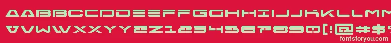 Freeagentboldexpand Font – Green Fonts on Red Background