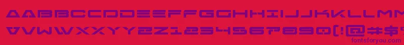 Freeagentboldexpand Font – Purple Fonts on Red Background