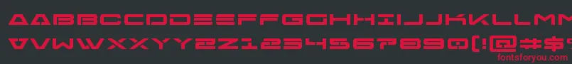 Freeagentboldexpand Font – Red Fonts on Black Background