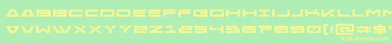 Freeagentboldexpand Font – Yellow Fonts on Green Background