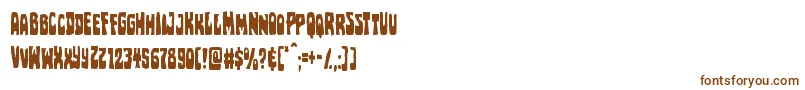 Pocketmonstercond Font – Brown Fonts on White Background